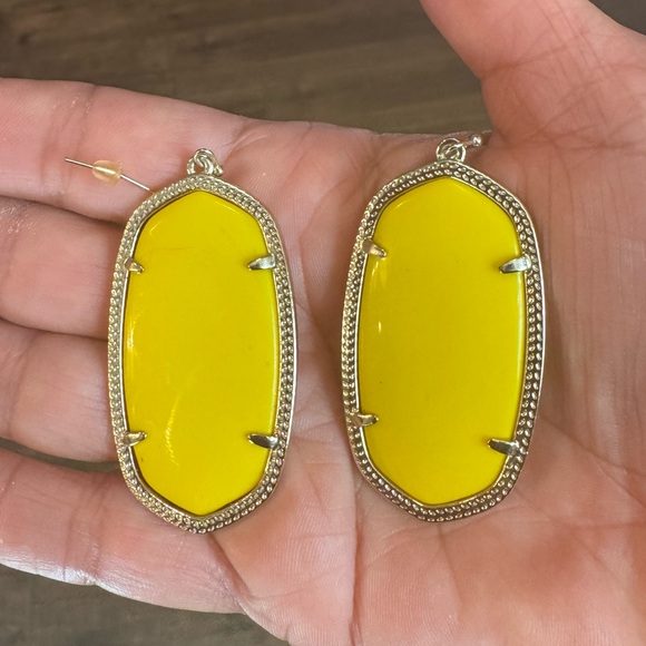 Yellow Kendra Scott Dangle Earrings - Picture 2 of 2